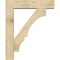 Ekena Millwork Balboa Block Rough Sawn Bracket w/ Offset Brace, Douglas Fir, 8"W x 36"D x 44"H BKT0806X36X44BOA05RDF - alternate 2